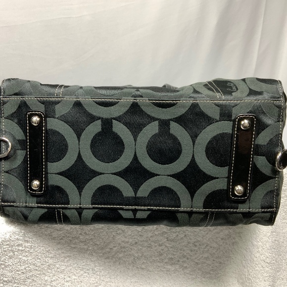 Coach Signature Black Madison Audrey Satchel Shoulder Tote - Picture 9 of 16